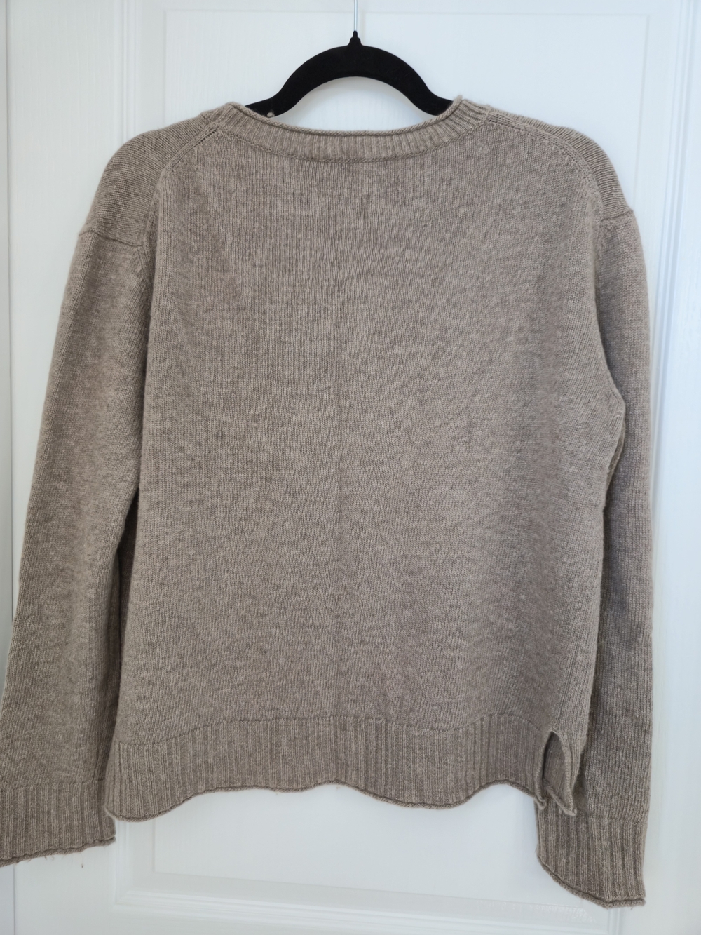 Jenni Kayne Everyday Sweater Taupe Wool Cashmere Blend Size S - Picture 5 of 7